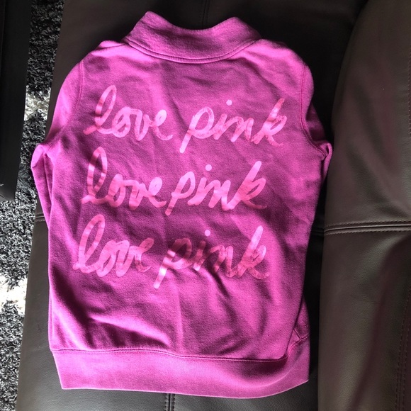 🌸Victoria’s Secret PINK Half Zip Pullover🌸 - Picture 2 of 5